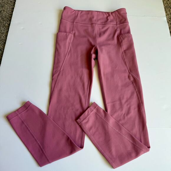 Athleta Girl High Rise Stash Your Treasures Pink Legging XL 14 - Picture 2 of 12